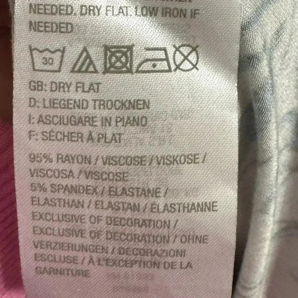 Logo By Lori Goldstein Sleeveless Chiffon Trim Dress Size Large - Picture 5 of 5